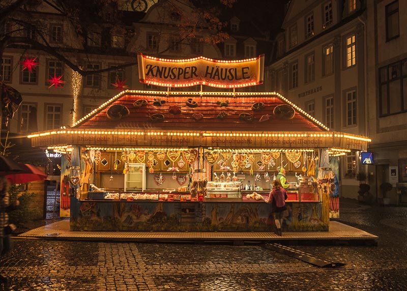 Knusperhäusle auf dem Leipziger Weihnachtsmarkt